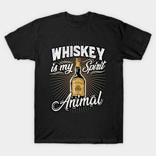 Whiskey Is My Spirit Animal T-Shirt